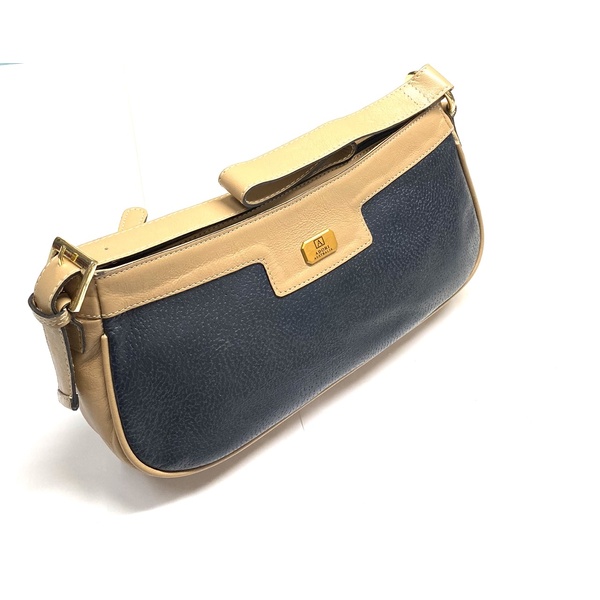 KP2179 Ladies Navy/Beige Kangaroo leather Bag