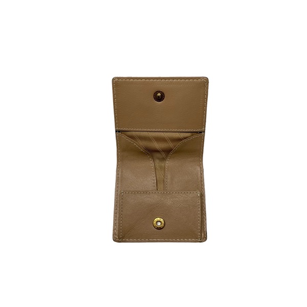 VW7614 Coin Purse Navy/Beige Cow leather