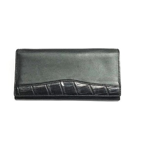 2087CP Ladies wallet Crocodile and Cow leather