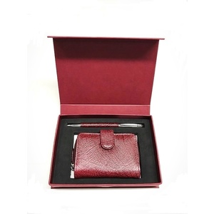 AK71 Key Case & Pen Antique Kangaroo leather Set