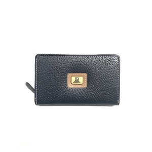 KP2089 Zip Coin purse Navy/Beige Kangaroo leather