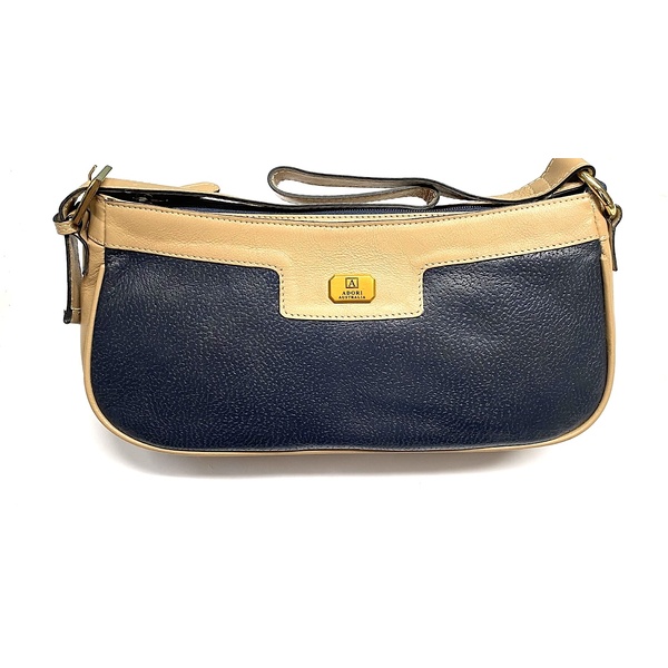 KP2179 Ladies Navy/Beige Kangaroo leather Bag