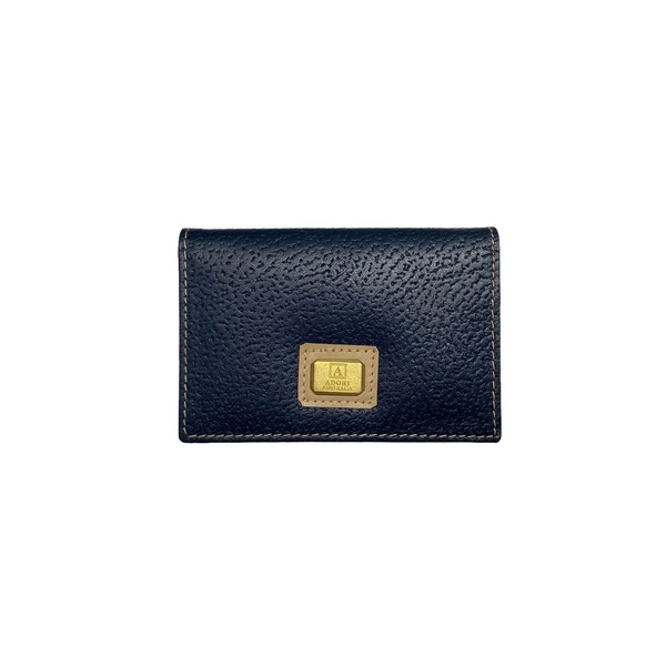 KP5112 Card Case Navy/Beige Kangaroo leather