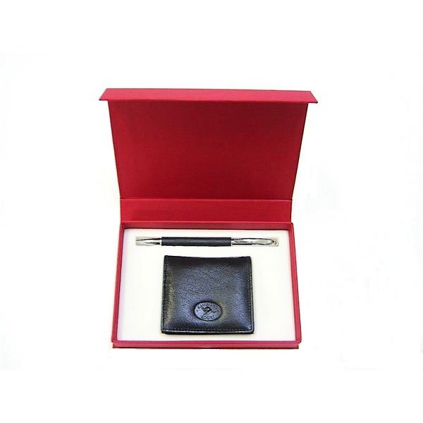KW2 Coin Purse & Pen Kangaroo leather Gift Set
