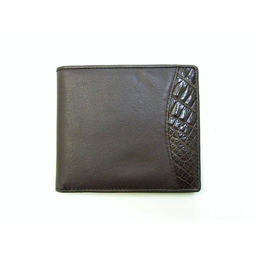 1003CP Brown crocodile and cow leather