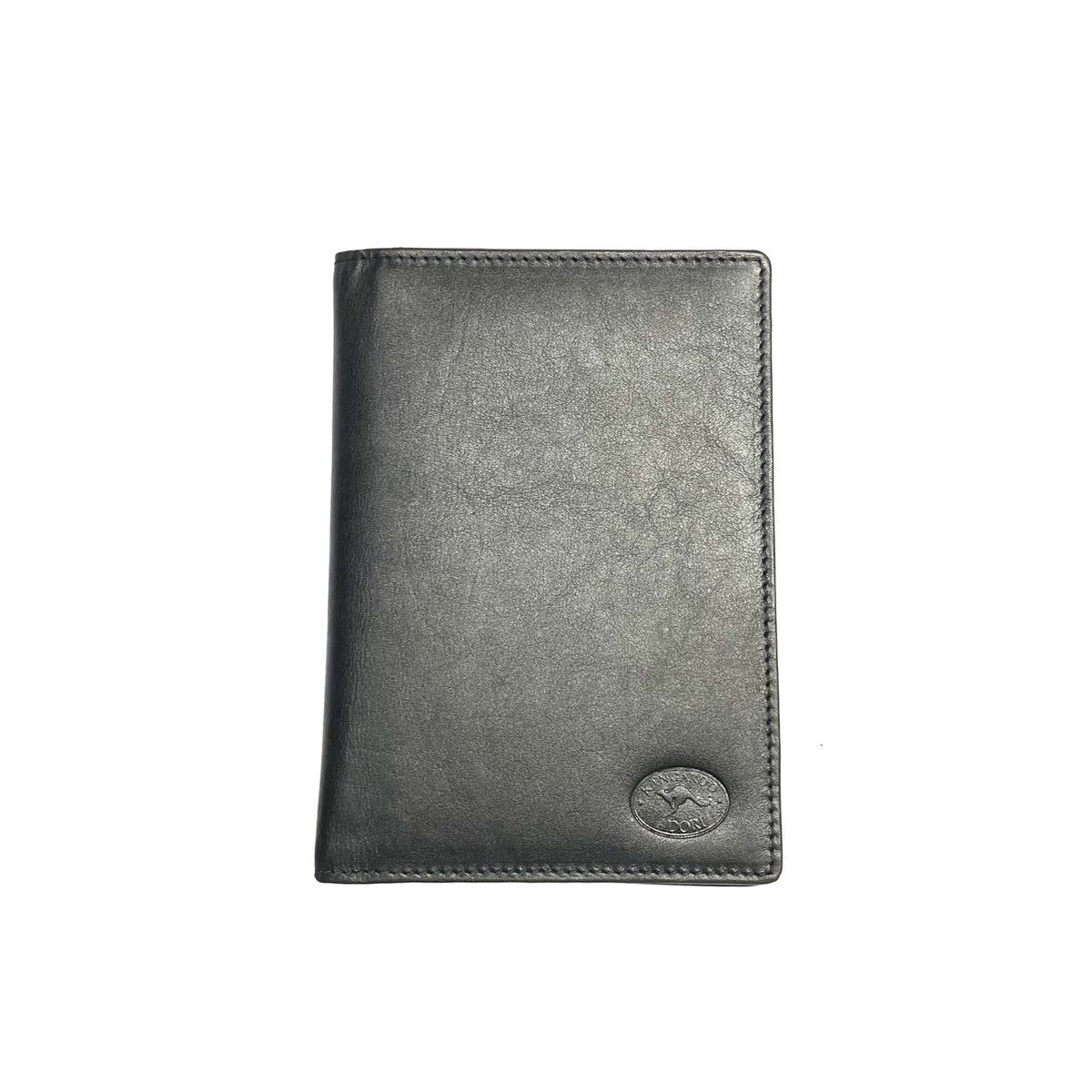 KW7628 Passport wallet Black kangaroo leather