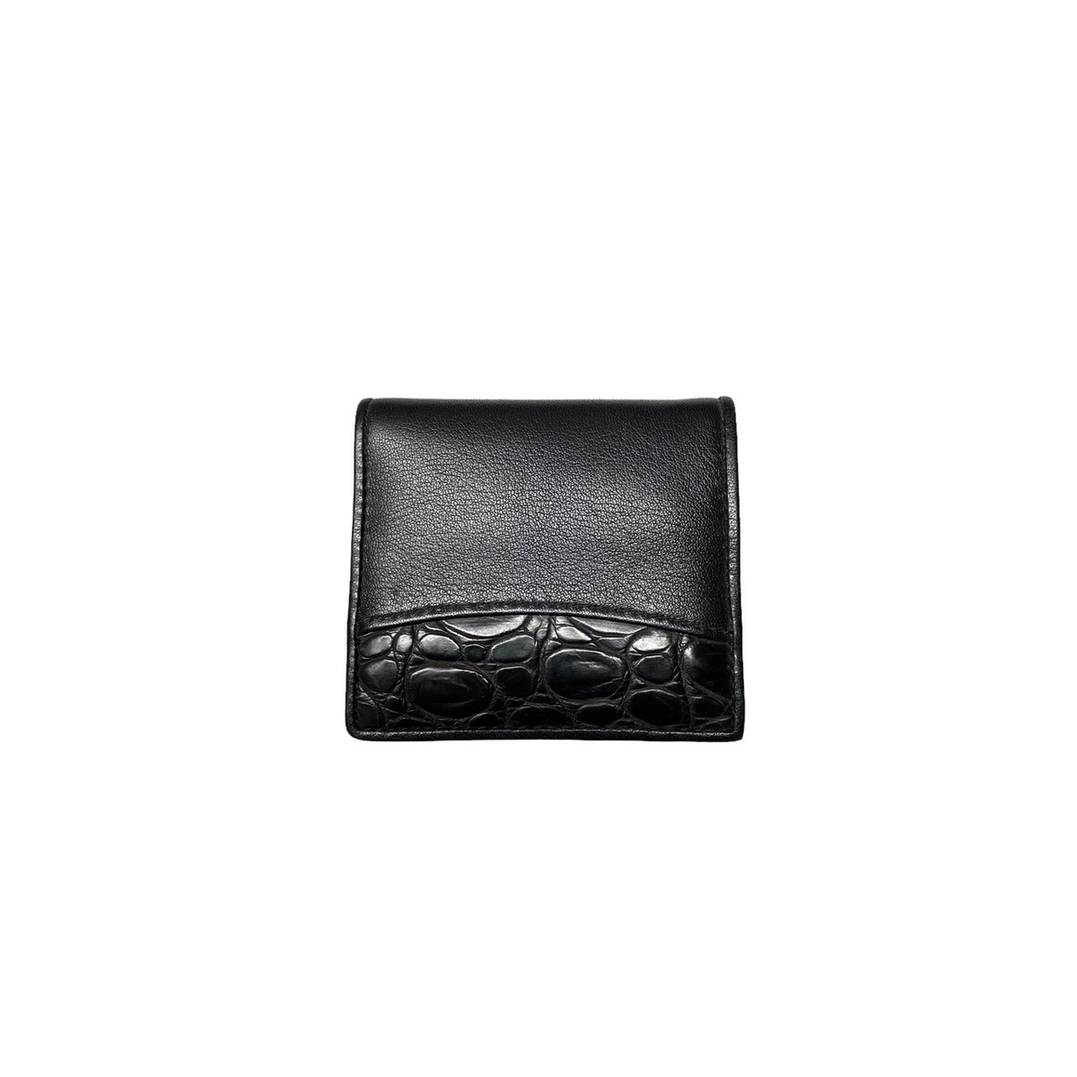 2103CP Black Crocodile and Cow leather