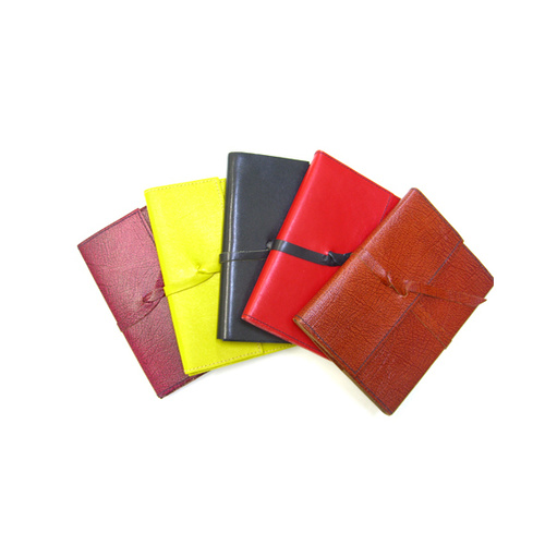 A6 Wrap Journal Antique Tan Kangaroo leather