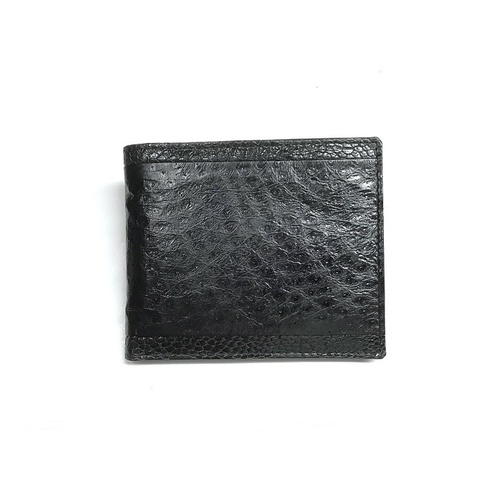 EW4207 Black Wallet Emu/Kangaroo leather