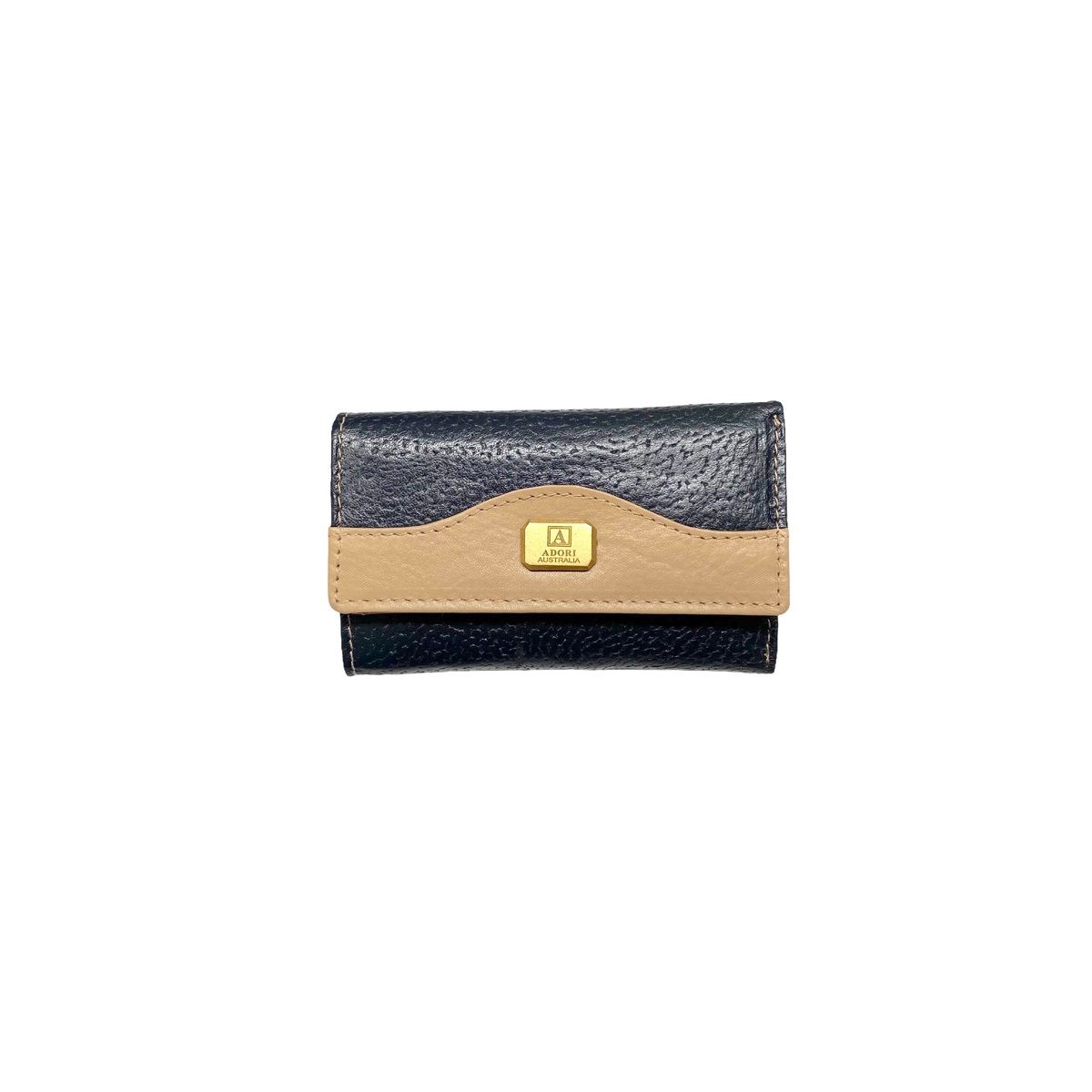 KP2076 Navy/Beige Kangaroo leather