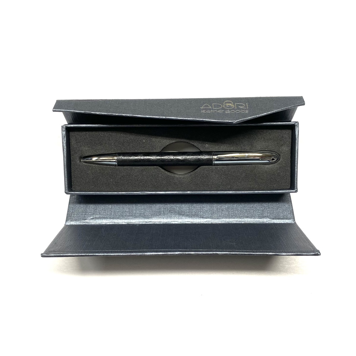 PB31O Black Ostrich leather